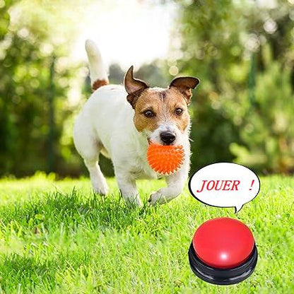 Jouet Interactif pour Chien - ChienParlant™ - Rouge - Amusement chien